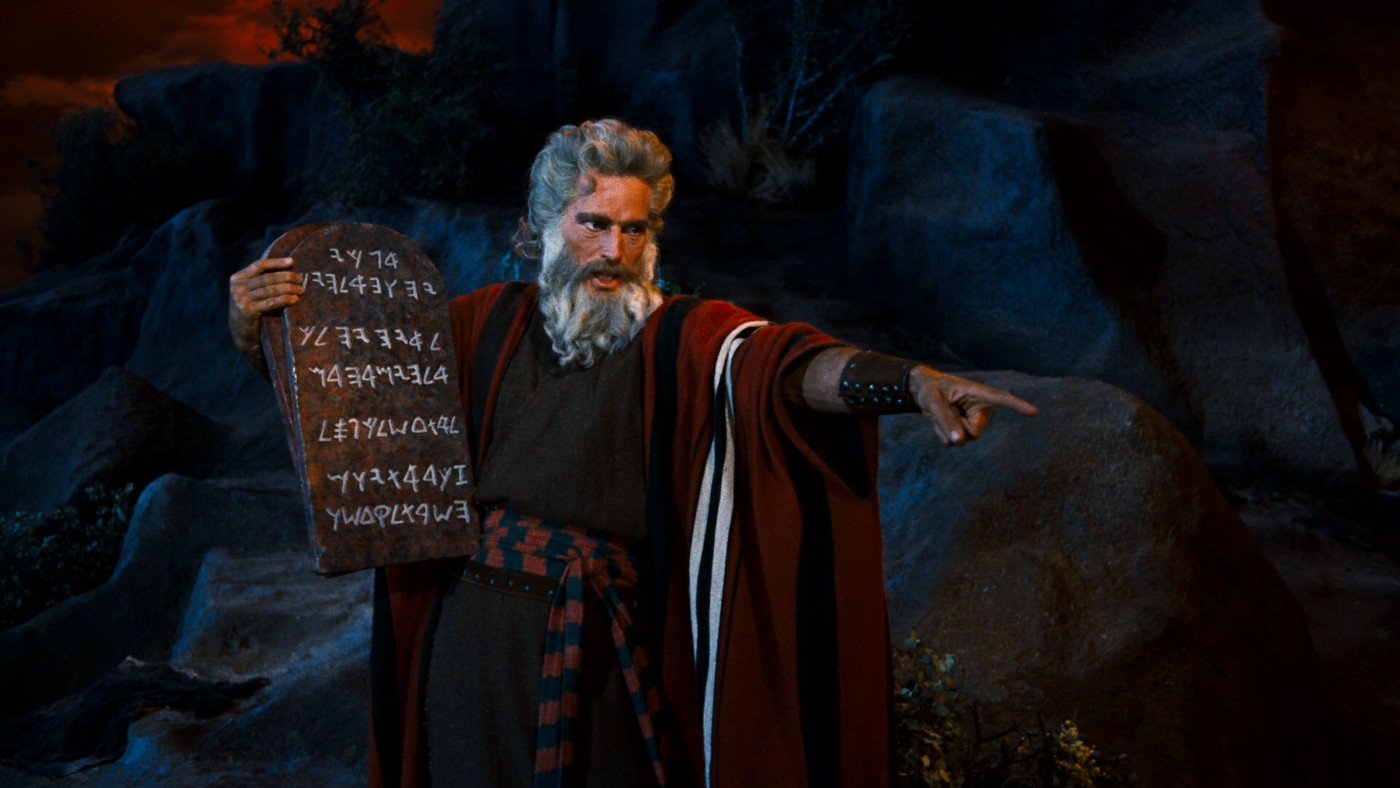 Charlton Heston in the The Ten Commandments